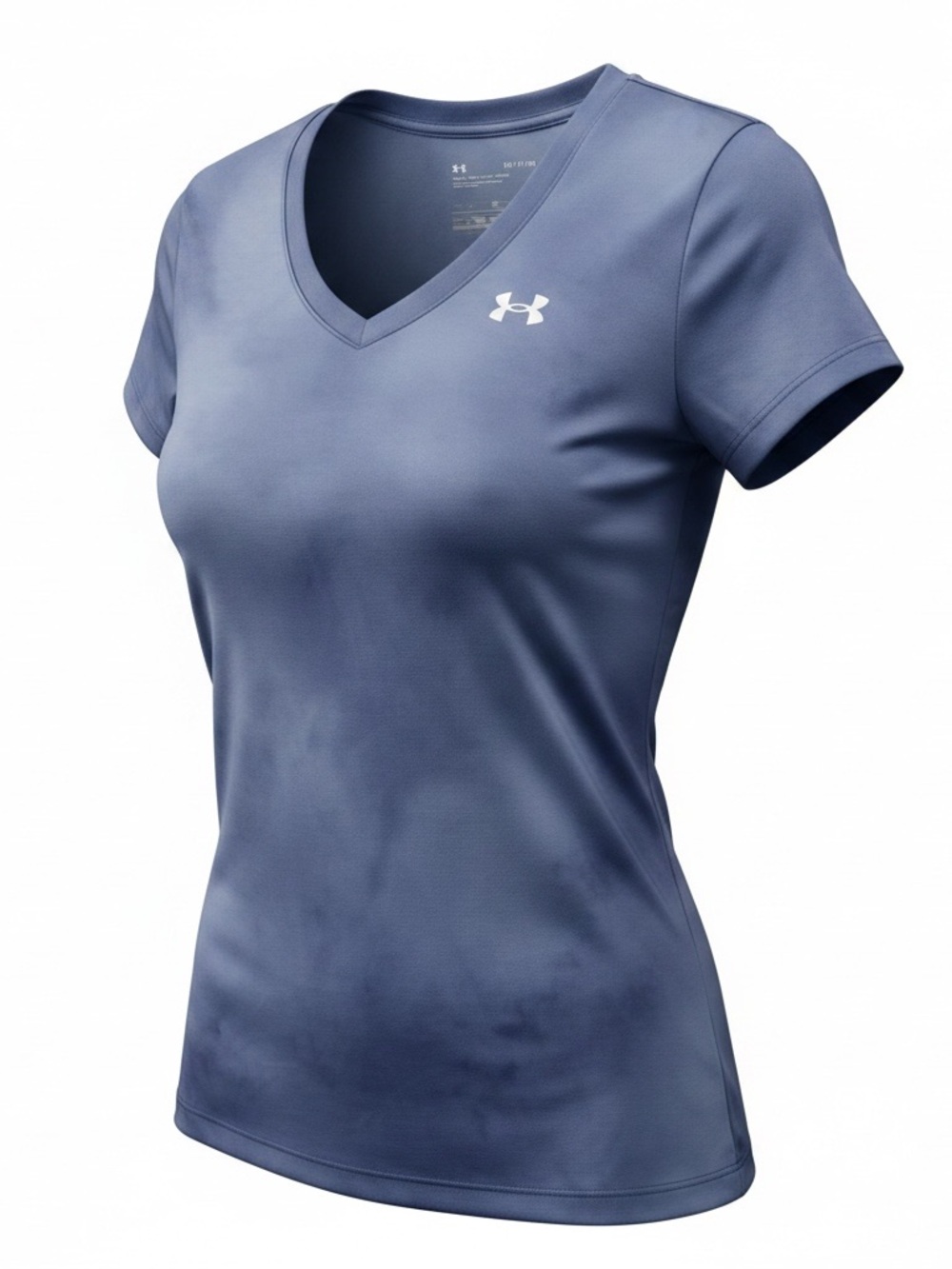 Under Armour Women's V-Neck Performance Tee - Slate Blue